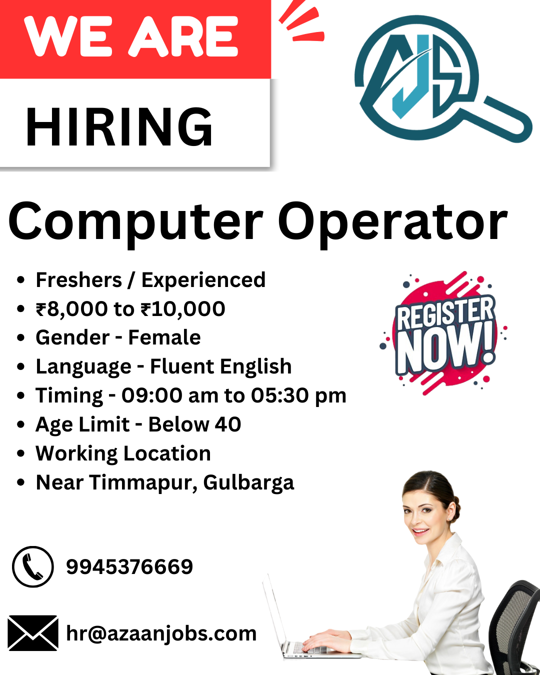 Computer Operator Recruitment